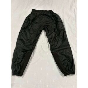 River Road Motorcycle Riding Pants Black Mens Size L Waterproof Lined Zip Legs